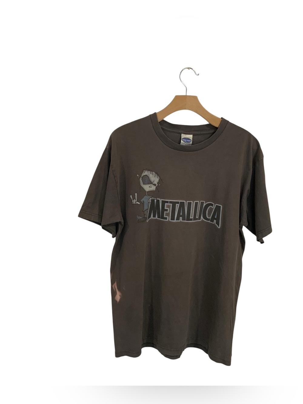 Vintage Metallica Juindo Art T-shirt is a Y2K-Era Grey Graphic Tee Sz L